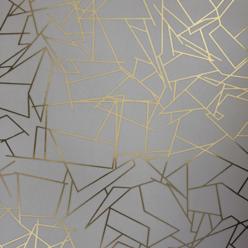 Buy Grey Gold Wallpaper Online In India  Etsy India