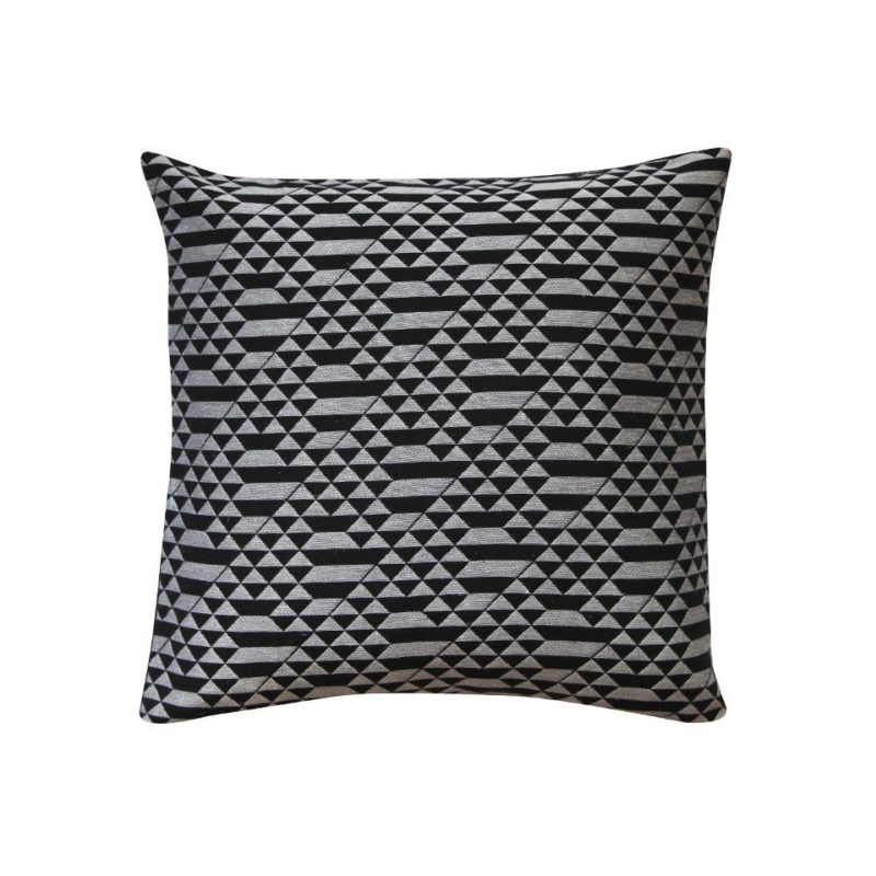 Miniteepee black monchrome furnishing fabric - cushion