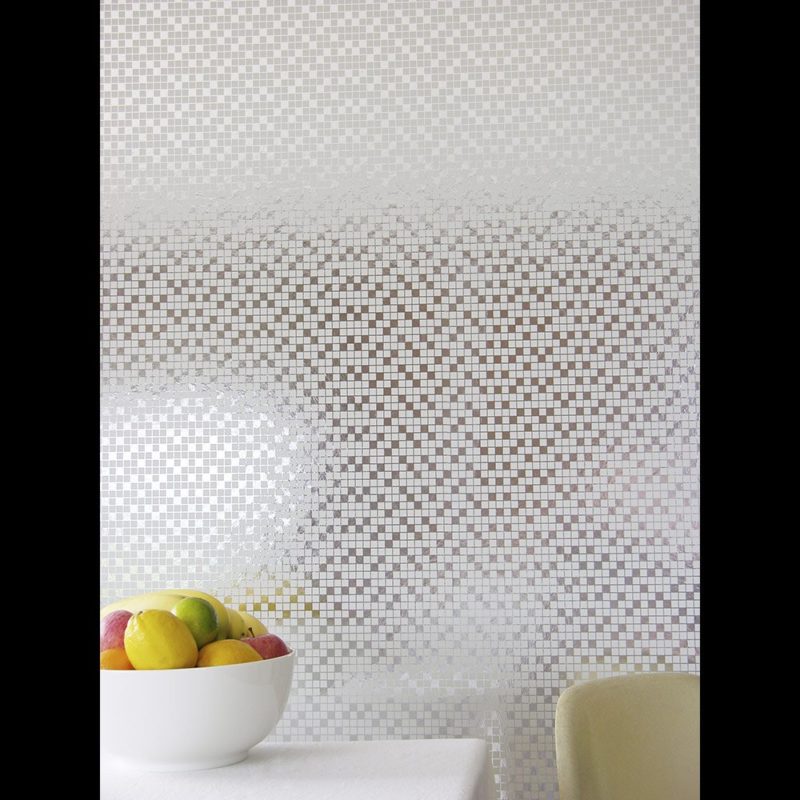 Tiles silver white wallpaper