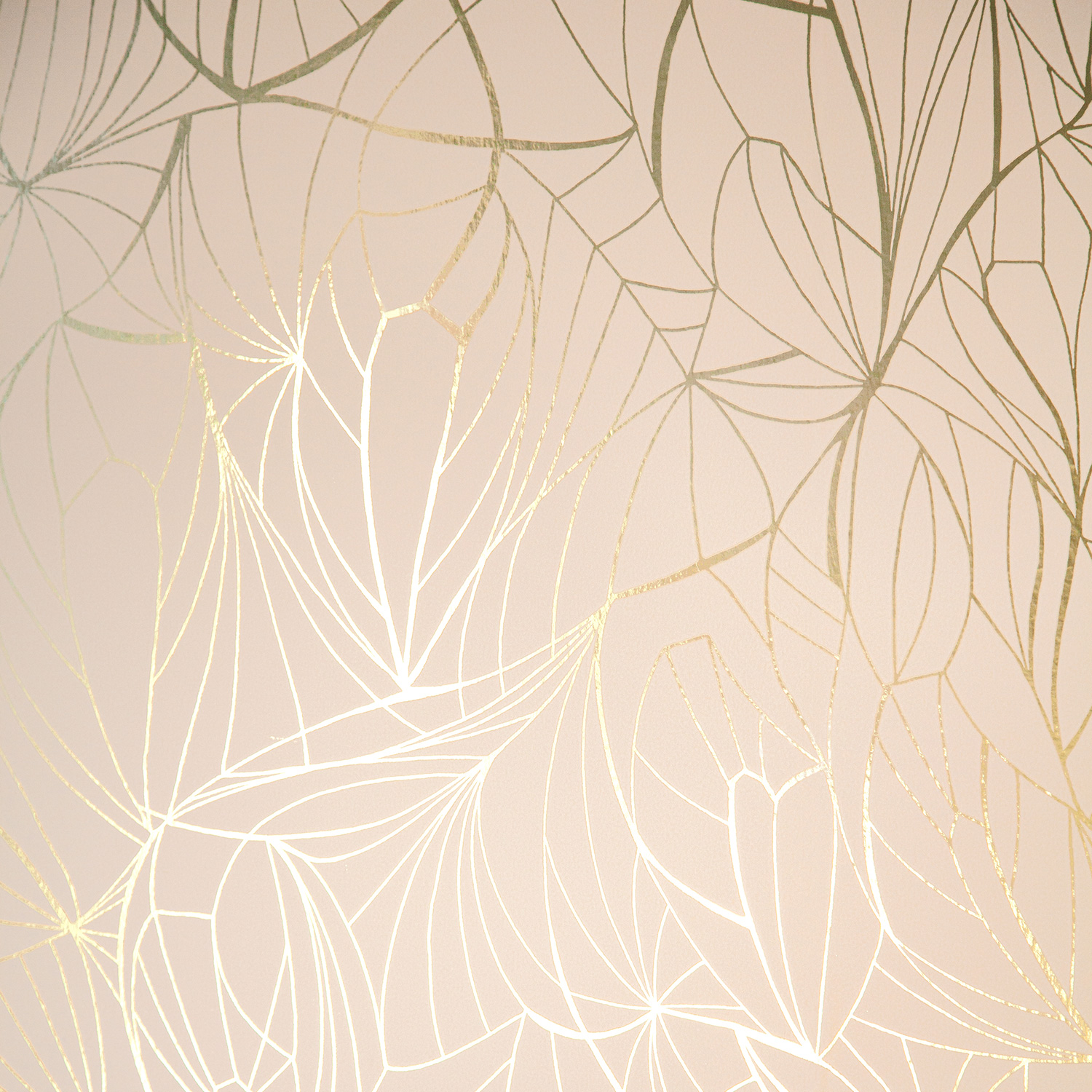 Pink and gold pattern | Organic Leaf wallpaper | by Erica Wakerly