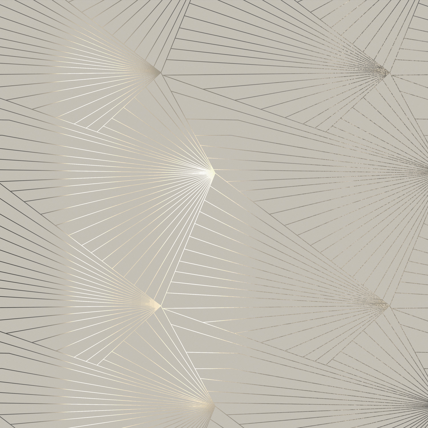 Angles by Erica Wakerly - Pewter / White Stone - Wallpaper 
