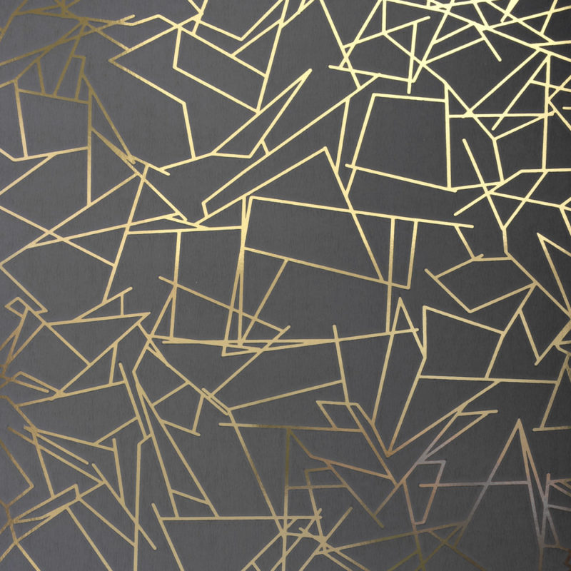 Angles gold lead grey wallpaper