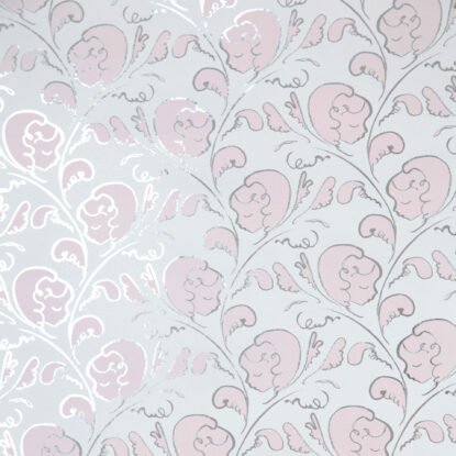 Dream silver pink wallpaper